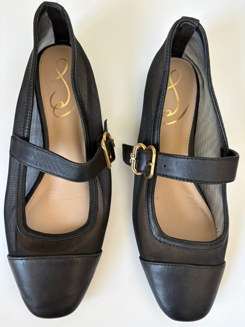Sam Edelman Miranda Mary Jane Mesh Ballet Flats